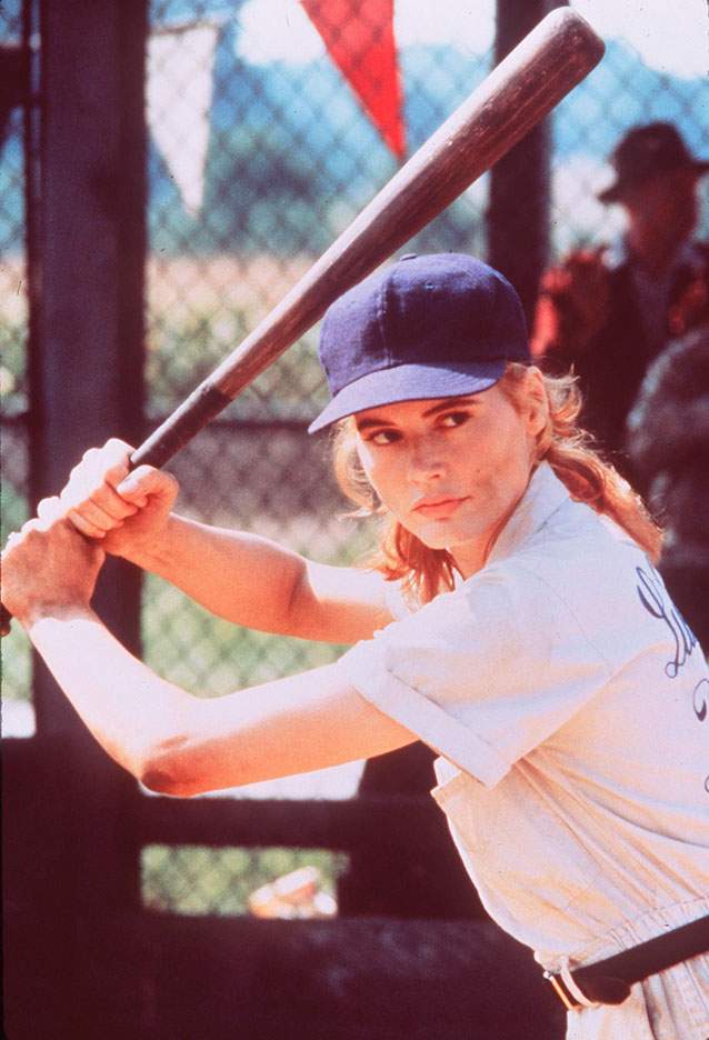 Geena Davies bats in A League Of Their Own