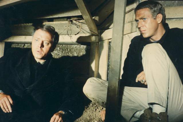 Richard Attenborough and Steve McQueen in The Great Escape